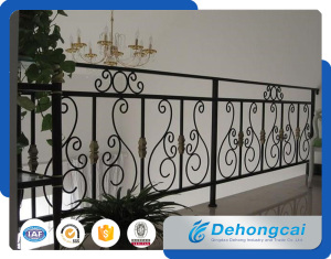 Decorative Durable European Wrought Iron Fence