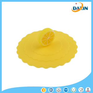 Wholesale Cute Shape Durable Fooa-Grade Multicolored Silicone Cup Lid